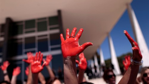 Mujeres en una marcha contra las violencias machistas -  Imagen de archivo / EUROPA PRESS