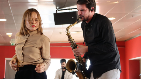 Una actuació de la companyia JazzBetween en el marc de la presentació de la 7a edició del festival Dansa Metropolitana