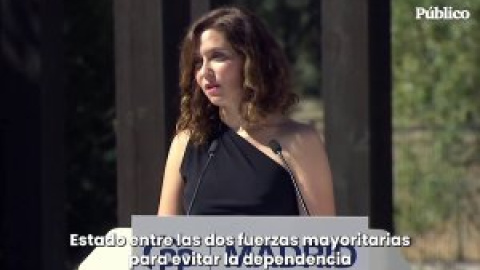 Vídeo | Ayuso pide a Feijóo que no recurra al PSOE: "Sus principios se esfumaron"