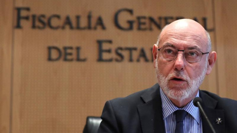 El fiscal general de l'Estat, José Manuel Maza, comunica la presentació de querelles / EFE