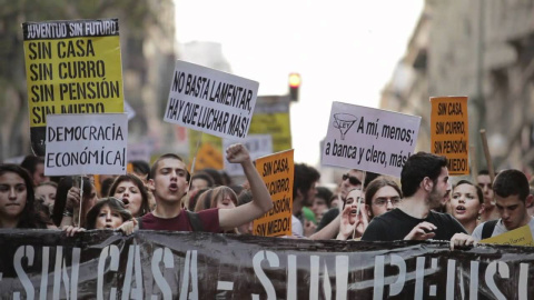 Manifestación contra la precariedad juvenil - Imagen de archivo / EUROPA PRESS