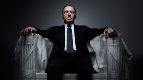 El actor Kevin Spacey en la serie 'House of Cards'.