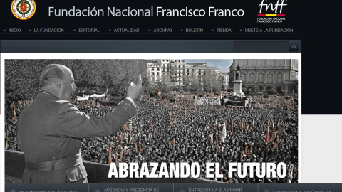 Imagen de la web de la Fundación Francisco Franco.