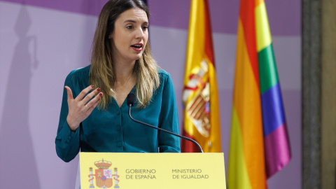 La ministra de Igualdad, Irene Montero, en el Ministerio de Igualdad, a 14 de abril de 2023, en Madrid.