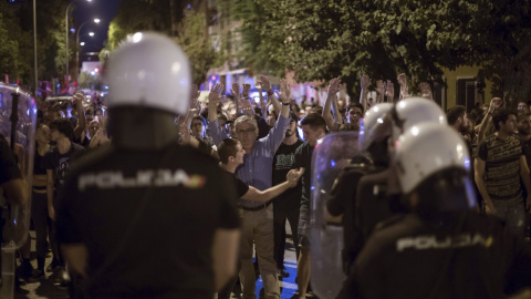 Una de múltiples protestas que ha tenido lugar en Murcia en las últimas semanas por el soterramientos del AVE. efe