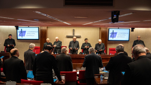 11/3/24 -Imagen de la 124ª Asamblea Plenaria de la Conferencia Episcopal Española, celebrada el pasado 4 de marzo de 2024, en Madrid.