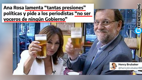 Ana Rosa Quintana con Mariano Rajoy.-