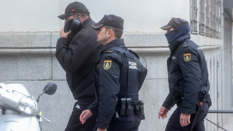 El exasesor del exministro José Luis Ábalos, Koldo García, a su salida de la Audiencia Nacional, a 22 de febrero de 2024, en Madrid (España).