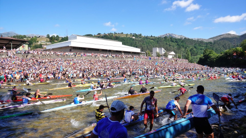 la 85ª edición del Descenso Internacional del río Sella