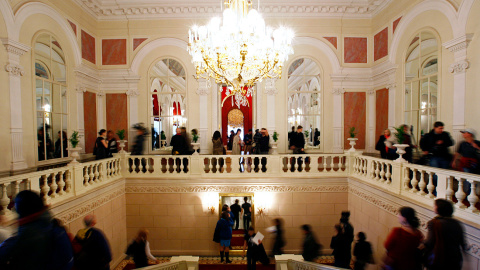 El interior del Teatro Bolshoi en Moscú. REUTERS