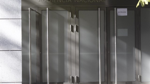 Entrada de la Audiencia Nacional. E.P.