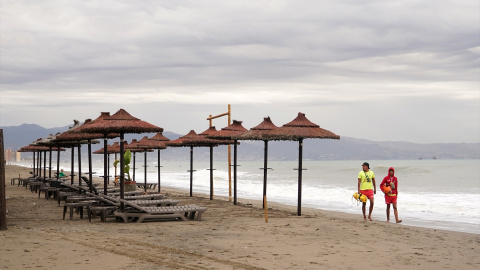 La playa de Los Álamos de Torremolinos, a 3 de septiembre de 2023 en Torremolinos, Málaga.