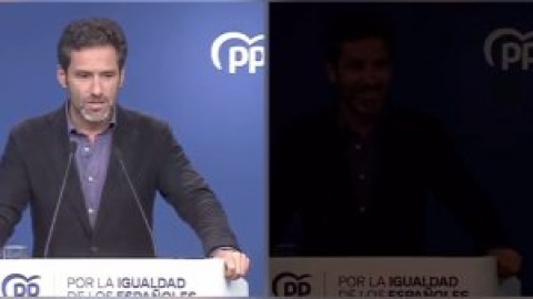 La sala de prensa del PP se queda a oscuras cuando Sémper criticaba a Sánchez: "Como metáfora no está nada mal"