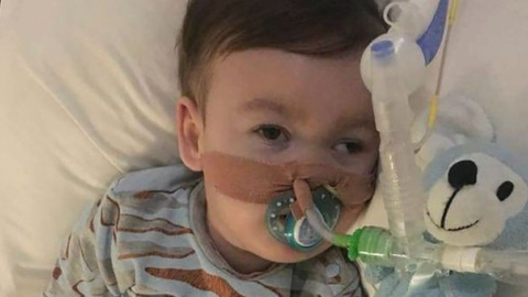 Imagen de Alfie Evans, antes de ser desconectado de su soporte vital. ACTION4ALFIE