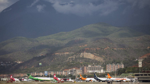 Fotografía de archivo de la vista general del aeropuerto Simón Bolivar de Caracas (Venezuela).