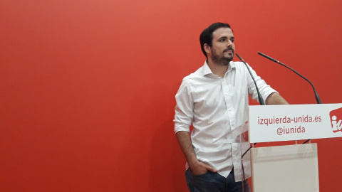 El coordinador general de IU, Alberto Garzón. E.