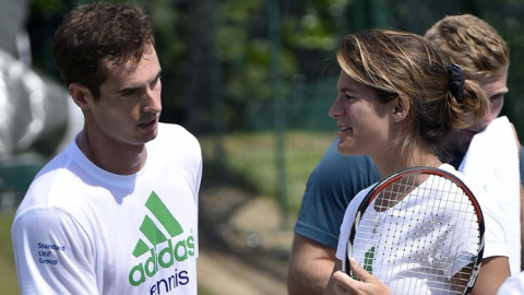 Andy Murray and Amelie Mauresmo criticaron el sorteo de las Next Gen Finals. REUTERS/Archivo