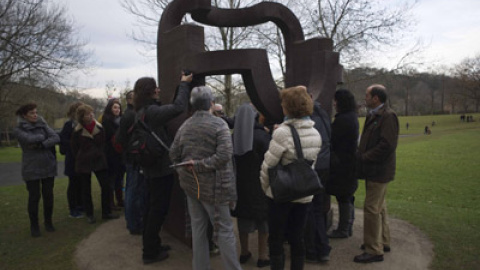 Chillida-Leku, el 30 de diciembre de 2010, penúltimo día que permaneció abierto. h. b.