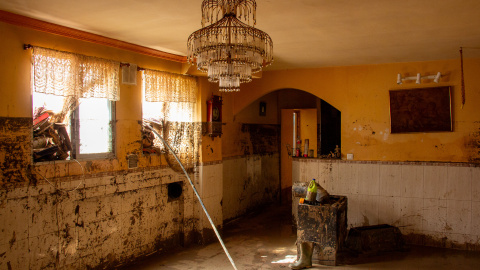 La DANA arrasa el interior de una casa en Yunclillos, Toledo.