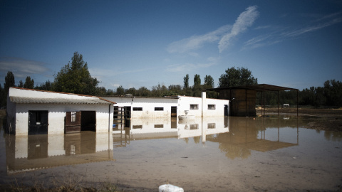 Una de las zonas afectadas por las inundaciones provocadas por la DANA, a 5 de septiembre de 2023, en Escalona, Toledo