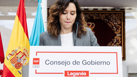 La presidenta de la Comunidad de Madrid, Isabel Díaz Ayuso, ofrece una rueda de prensa en Madrid, a 13 de marzo de 2024.