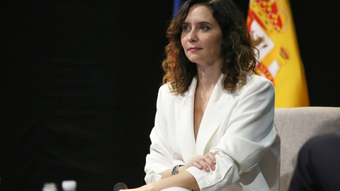 Isabel Díaz Ayuso, presidenta de la Comunidad de Madrid, este viernes en Chile. - Elvis González | EFE