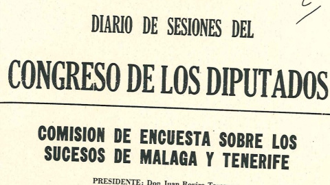 Portada de documentos oficiales del Congreso sobre el asesinato de Caparrós.