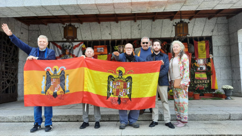 Manifestantes franquistas