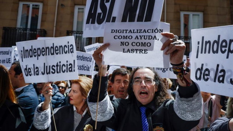 Manifestación de jueces y fiscales/EFE