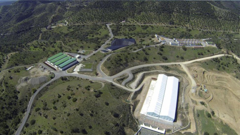 Vista aérea del Almacén Centralizado de Residuos de Baja y Media Actividad El Cabril. / EFE