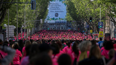 Salida en la XV edición de la Carrera de la Mujer que se ha disputado por las calles de la capital. EFE/Santi Donaire