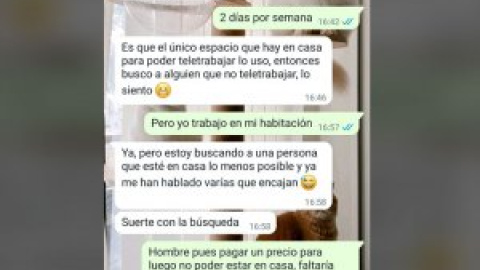 Un propietario le dice a un inquilino que busca a alguien que no esté mucho en la vivienda: "Pagar para no poder estar en casa, faltaría más"