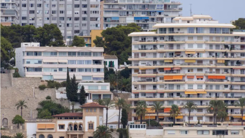 Imagen de archivo de varios edificios residenciales en Palma de Mallorca.