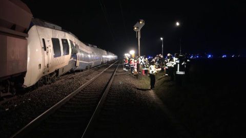 Choque de trenes en Meerbusch. TWITTER/@InfoEmerg