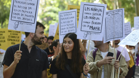 Manifestación prevención del suicidio.