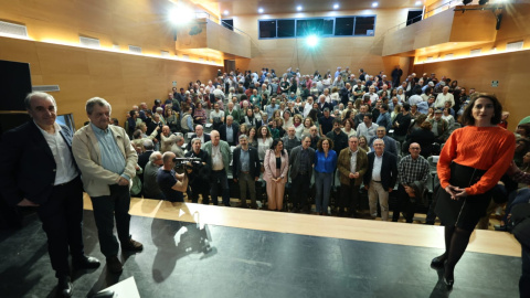 Acto de presentación en Sevilla de la Plataforma Andaluza por la Mayoría Social.