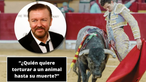 El humorista Ricky Gervais critica la tauromaquia en un vídeo de YouTube.