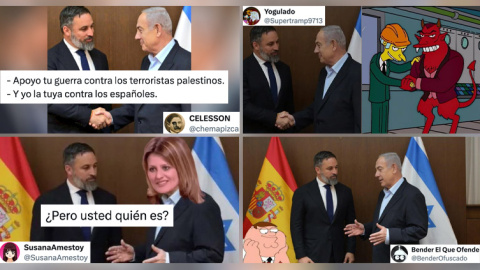 Los mejores memes de la reunión entre Abascal y Netanyahu.