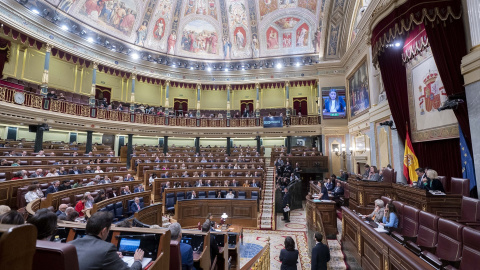 Hemiciclo durante una sesión plenaria, en el Congreso de los Diputados, a 30 de enero de 2024, en Madrid (España).