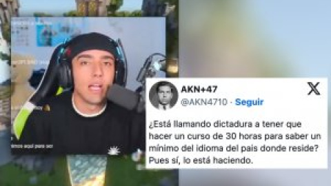 Un 'streamer' afincado en Andorra se queja de tener que aprender catalán: "¿Alguien le puede explicar que es el idioma oficial?"