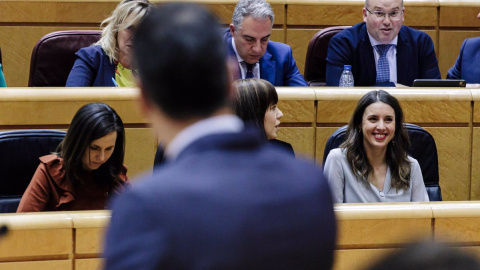 El presidente del Gobierno, Pedro Sánchez, comparece en un pleno del Senado, a 31 de enero de 2023.