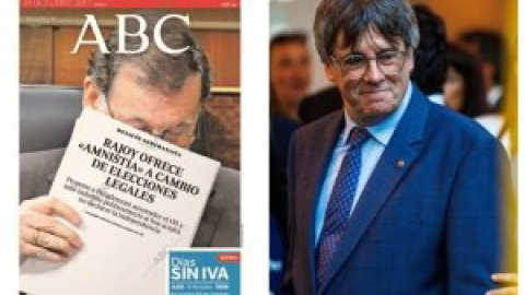 La portada de 'ABC' en el año 2017 que hablaba de Rajoy y una "amnistía" a los independentistas