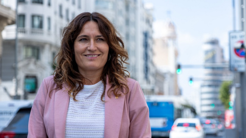 Laura Vilagrà, consellera de Presidència de Catalunya, en la Gran Vía de Madrid