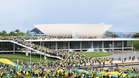 Seguidores de Jair Bolsonaro invadieron el Palacio del Planalto, el Congreso Nacional y el Supremo Tribunal Federal. Imagen de archivo.