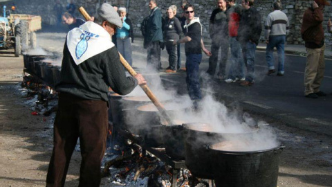 Elaboració de la Guixa a Isona.