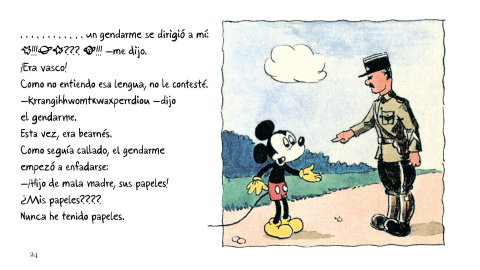 Viñeta del cómic 'Mickey en el campo de Gurs', de Horst Rosenthal.