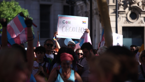 Marcha por los derechos de las personas trans en Sevilla, a 23 de junio de 2023.