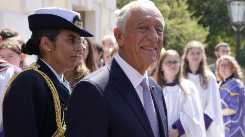 El presidente de Portugal, Marcelo Rebelo de Sousa, en una visita a Londres, a 15 de junio de 2023.