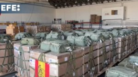 Aterrizan en Gaza dos aviones con 23 toneladas de alimentos que partieron de Zaragoza