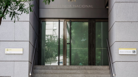 Fachada de la Audiencia Nacional, a 14 de junio de 2022, en Madrid.